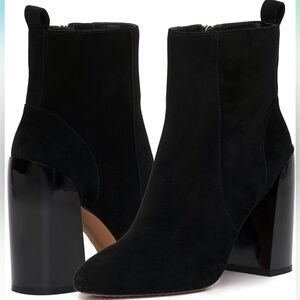 Vince Camuto Women’s Enverna Ankle Boot w/High Gloss Monochromatic Heel, Size 10